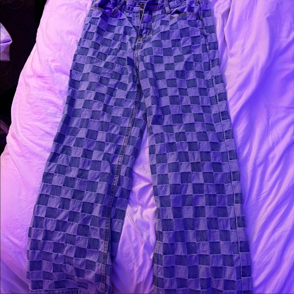 checkered pants